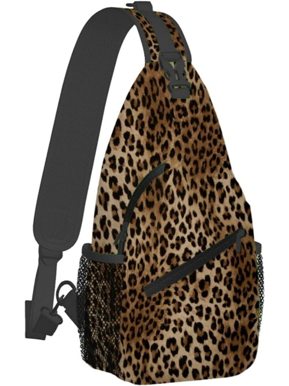 Unisex Brown Halloween Bat Sling Backpack Travel Hiking Crossbody Bag